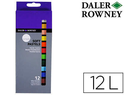 12 lápices pastel oleo Daler Rowney Simply suave colores surtidos